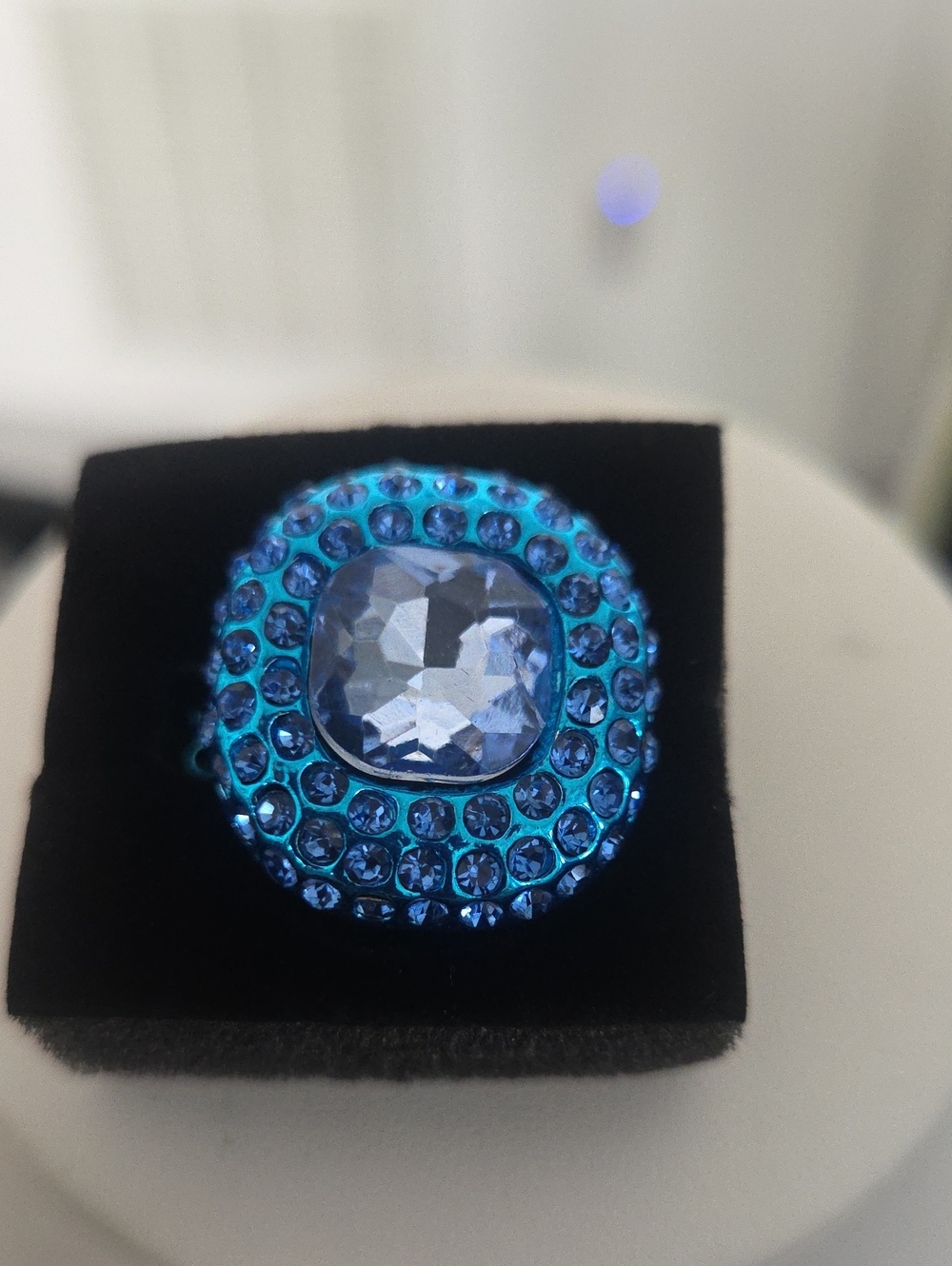 Paparazzi Glistening Grit Blue Ring NWT